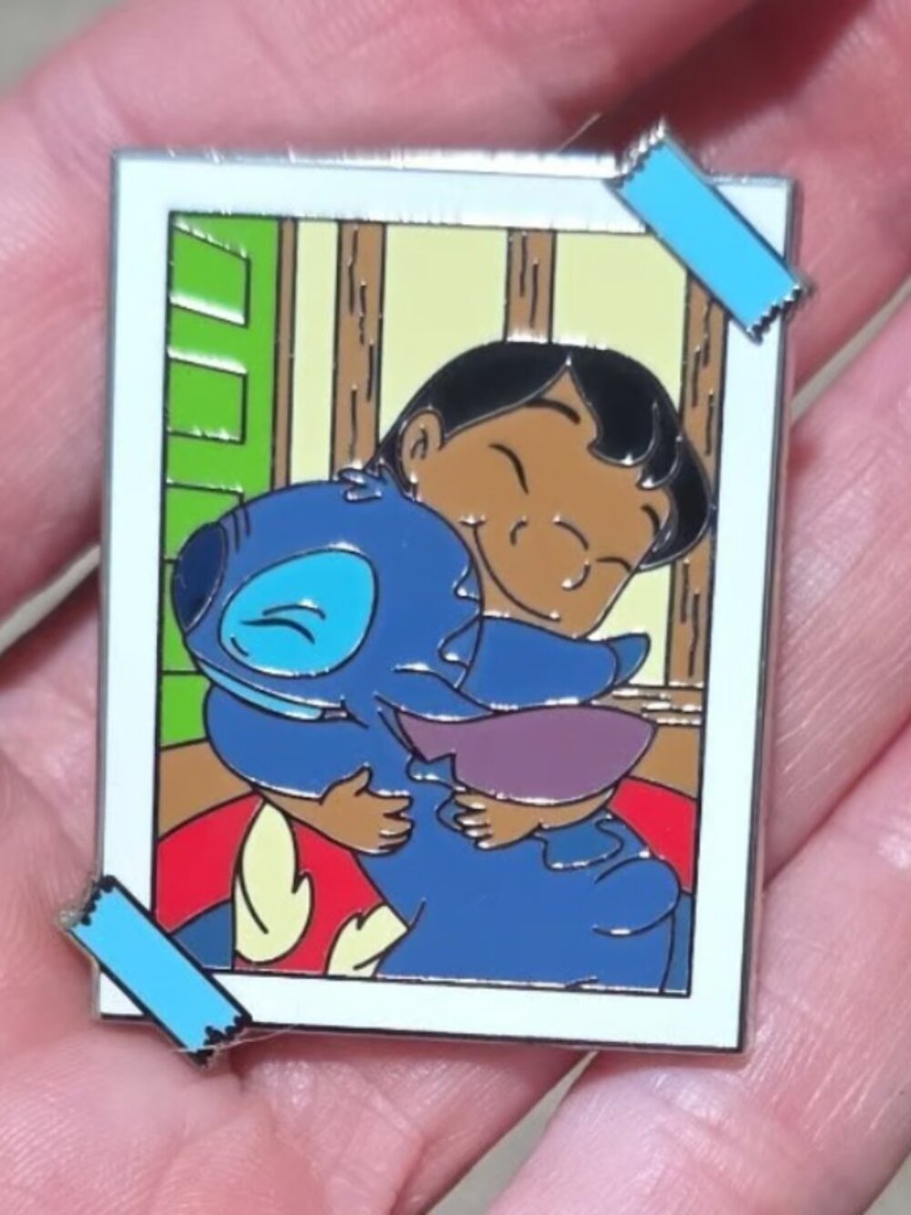 Disney Parks Lilo and Stitch Hugging Diamond Pin